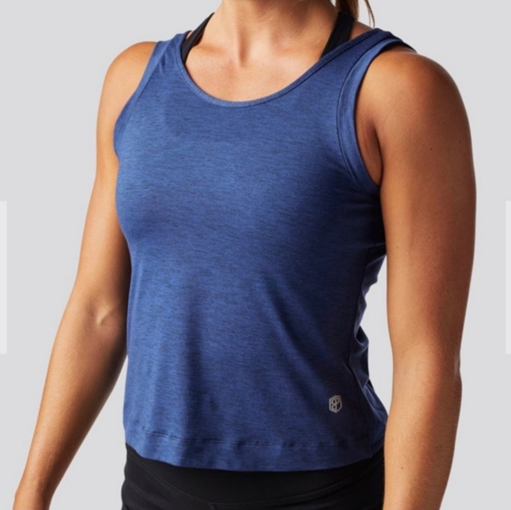 Born Primitive Navy Heather Twist Back Tank
